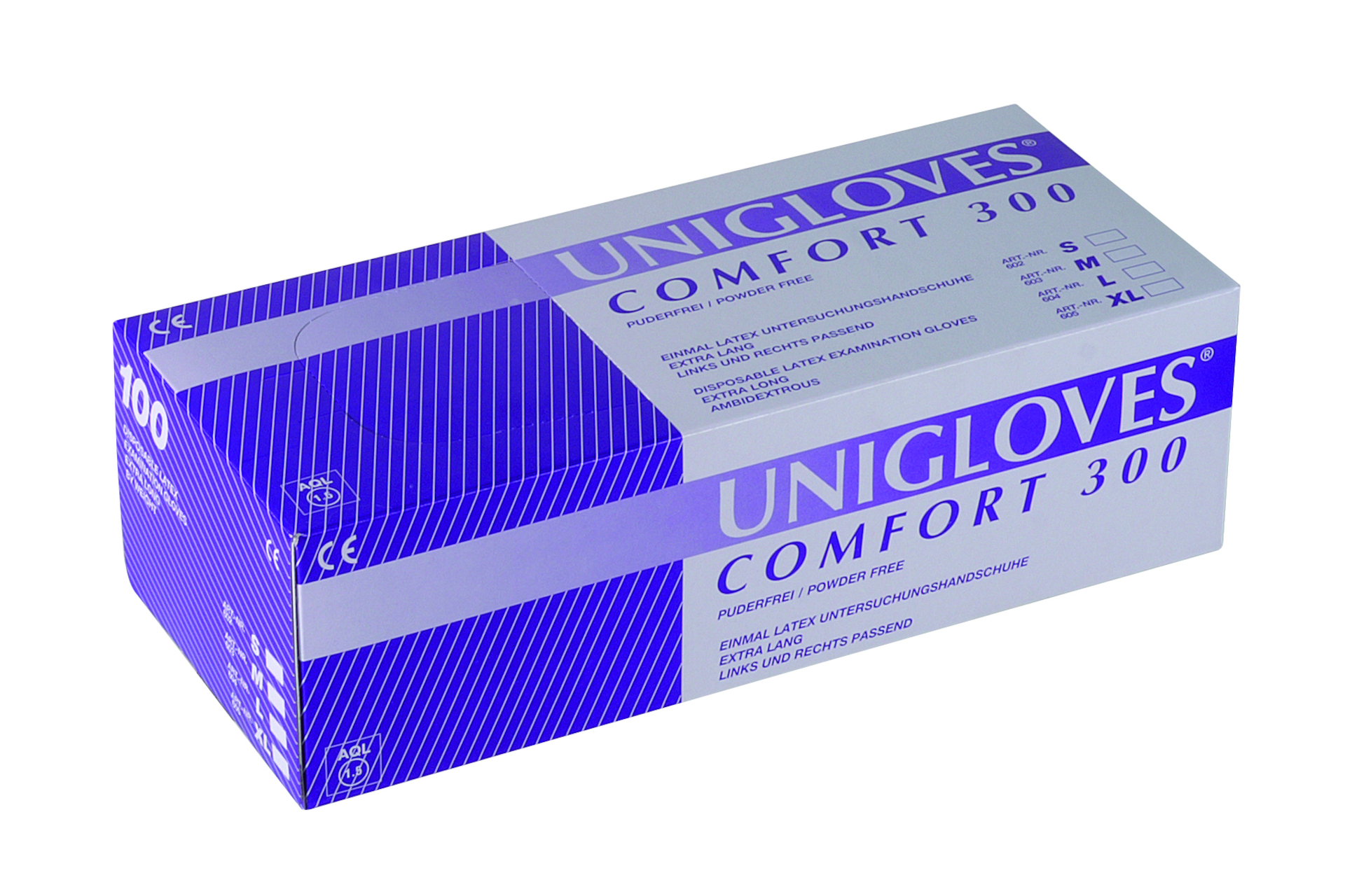 Einmalhandschuhe Latexhandschuhe Unigloves Comfort 300