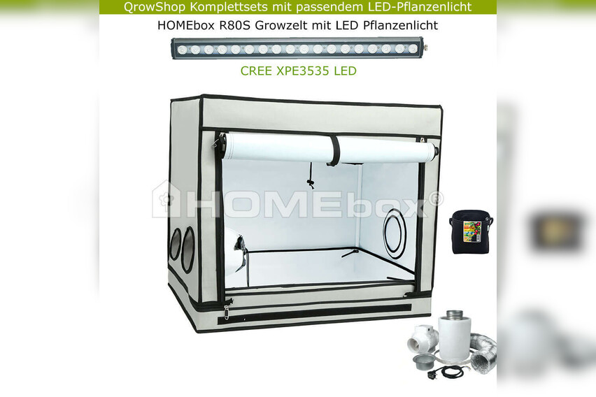 HOMEbox Ambient R80S – Laser CREE 33W Premium LED Growbox SET