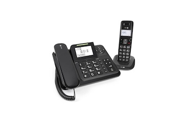 doro Comfort 4005 Telefon-Set mit Anrufbeantworter schwarz