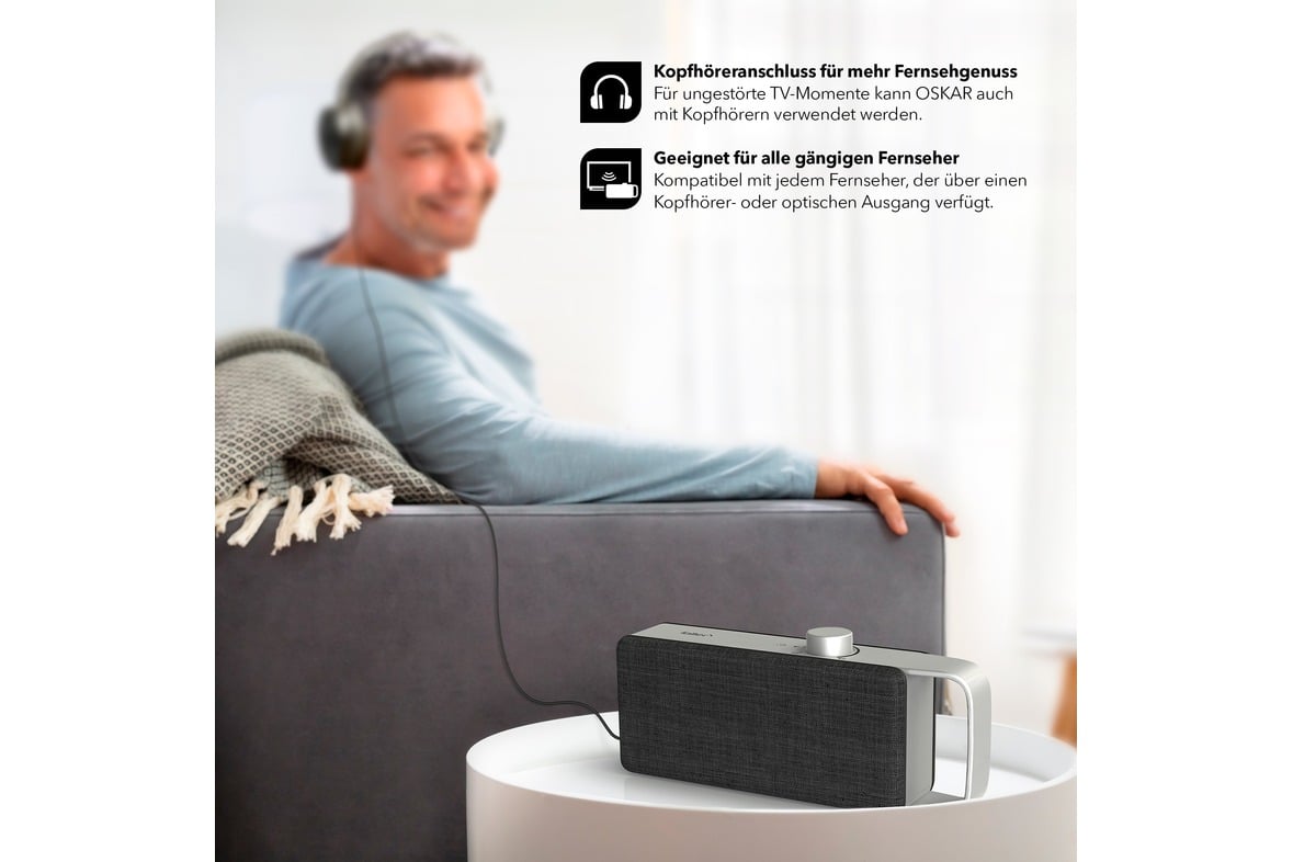 OSKAR Sprachverstärker & Hörverstärker für Fernsehen (TV)