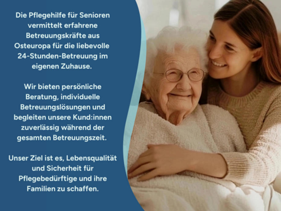 Pflegehilfe für Senioren 24 GmbH - Betreuung und Pflege in ganz Deutschland