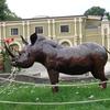 Nashorn-Skulptur, Zoo, Köln
