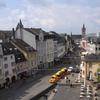 Trier, von der Porta Nigra über die Innenstadt schauen