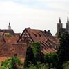 Blick von der Stadtmauer über Rothenburg o. d. Tauber