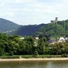Burg Lahneck, Lahnmündung in den Rhein