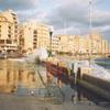 Malta, Sliema, Promenade, Sturm, hohe Wellen