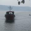 Ein Holzboot auf dem See Genezareth