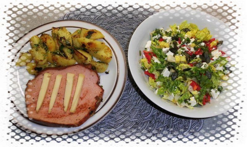 Fleischkäse Kartoffeln und Salat (2)a.JPG