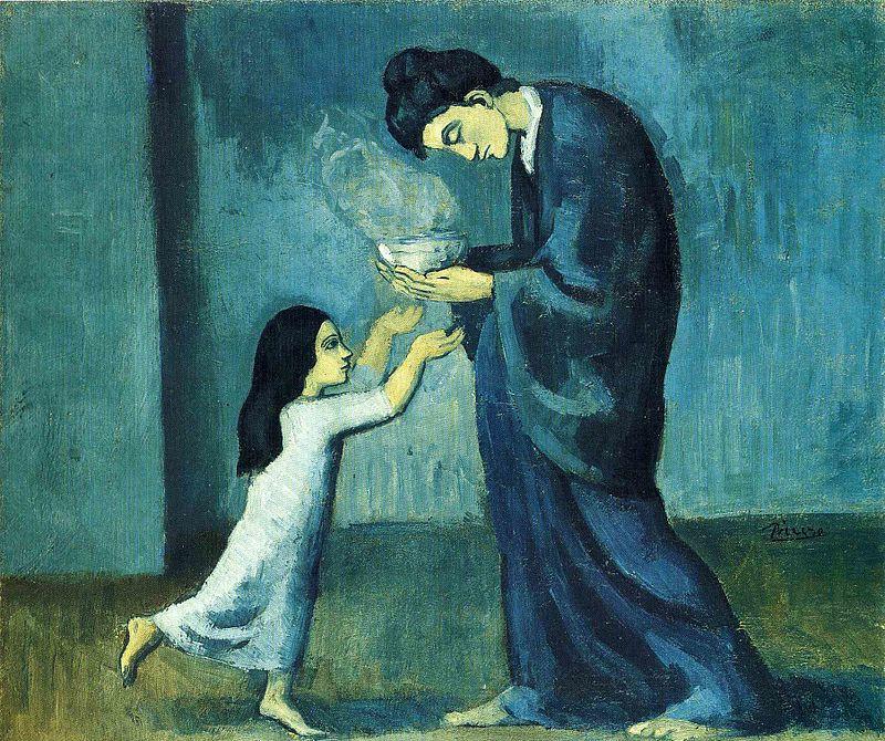 Pablo_Picasso,_1902-03,_La_soupe_(The_soup),_oil_on_canvas,_38.5_x_46.0_cm,_Art_Gallery_of_Ontario,_Toronto,_Canada.jpg